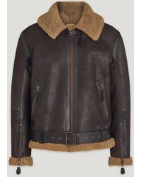 Belstaff - Men's Wilder Jacket Aviator Shearling - Lyst