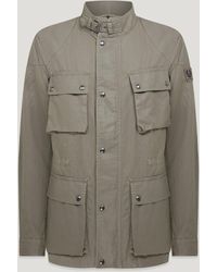 Belstaff - Fieldmaster Jacke Für Herren Uniform Coated Linen - Lyst