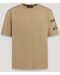 Belstaff - T-shirt con logo sulla manica centenary - Lyst