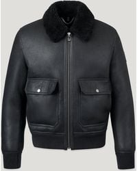 Belstaff - Men's Northwind Shearling Jacket English - Lyst