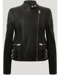 Belstaff - Women's Russo Jacket Semi Veg Tan Leather - Lyst