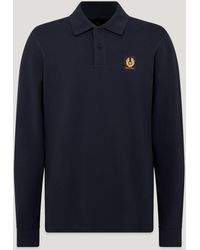Belstaff - Men's Long Sleeved Polo Cotton Pique - Lyst