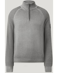 Belstaff - Men's Garment Dye Aspect Quarter Zip Merino Wool - Lyst