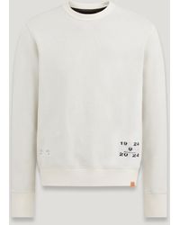 Belstaff - Centenary sweatshirt mit label-applikation - Lyst