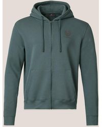 Belstaff - Men's Essential Full Zip Hoodie Cotton Fleece - Lyst
