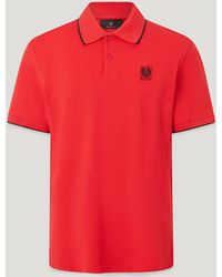 Belstaff - Men's Tipped Polo Cotton Pique - Lyst