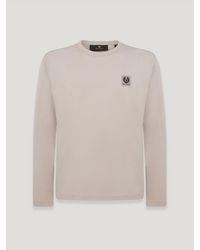 Belstaff - Long Sleeved T-Shirt Cotton Jersey - Lyst