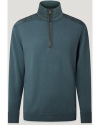 Belstaff - Men's Kilmington Quarter Zip Jumper Merino Wool - Lyst