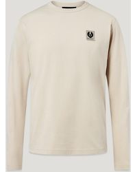Belstaff - Men's Long Sleeved T-shirt Cotton Jersey - Lyst
