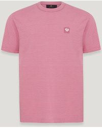 Belstaff - Micro Striped T-shirt - Lyst