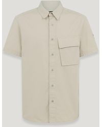 Belstaff - Scale Short Sleeve Shirt Garment Dye Cotton - Lyst