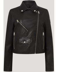 Belstaff - Women's Sienna Biker Jacket Lamb Nappa - Lyst