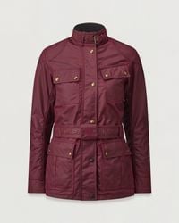 Belstaff - Women's Trialmaster Motorcycle Jacket Waxed Cotton - Lyst