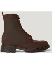 Belstaff - Men's Campbell Boot Leather & Cordura - Lyst