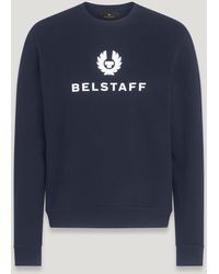 Belstaff - Sudadera de cuello redondo signature - Lyst