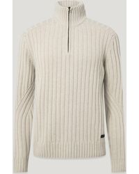 Belstaff - Men's Lincoln Quarter Zip Wool Cashmere Blend - Lyst