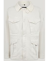 Belstaff - Giacche Stile Militare Cs60 Raso Di Cotone - Lyst