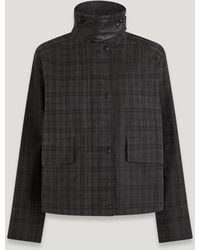 Belstaff - Iris Jacket Hollingworth Plaid Waxed Cotton Size Us 12 - Lyst