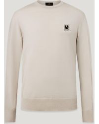 Belstaff - Men's Colden Merino Crew Neck Wool - Lyst