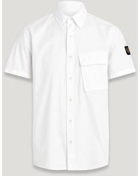 Belstaff - Men's Scale Short Sleeve Shirt Garment Dye Cotton - Lyst