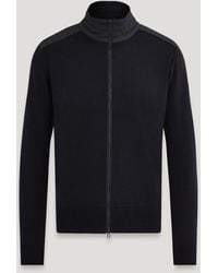 Belstaff - Cárdigan Con Cremallera Kelby Para Hombre Lana Merina - Lyst
