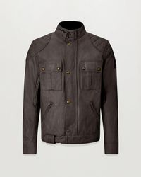 Belstaff - Men's Brooklands Motorcycle Jacket Waxed Cotton - Lyst