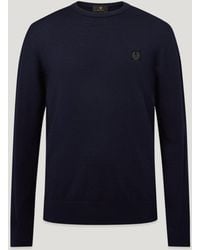 Belstaff - Men's Colden Merino Crew Neck Wool - Lyst