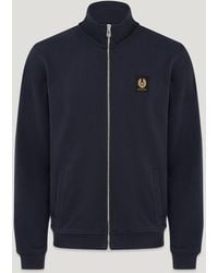 Belstaff - Men's Full Zip Sweatshirt Cotton Fleece - Lyst