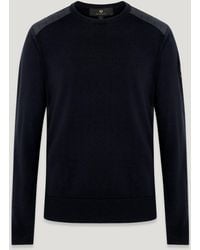 Belstaff - Men's Kerrigan Crewneck Jumper Merino Wool - Lyst