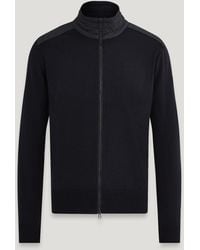 Belstaff - Men's Kelby Zip Cardigan Merino Wool - Lyst