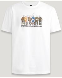 Belstaff - Camiseta con estampado gráfico sportsman - Lyst