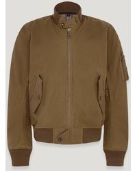 Belstaff - Men's Brecon Motorcycle Bomber Jacket Waxed Cotton - Lyst