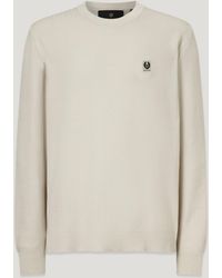 Belstaff - Men's Coast Knitted Jumper Cotton Silk Pique - Lyst