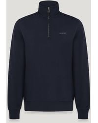 Belstaff - Sweat-Shirt Quart De Zip Alloy Pour Homme Coton Molletonné Taille - Lyst
