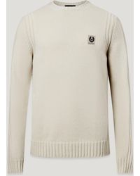 Belstaff - Men's Watch Crewneck Jumper Lambswool - Lyst