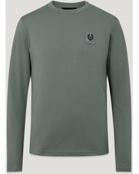 Belstaff - Men's Long Sleeved T-shirt Cotton Jersey - Lyst