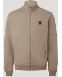Belstaff - Men's Full Zip Sweatshirt Cotton Fleece - Lyst