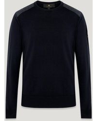 Belstaff - Men's Kerrigan Crewneck Jumper Merino Wool - Lyst