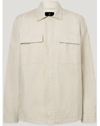 Belstaff - Men's Maritime Overshirt Garment Dye Cotton Linen - Lyst