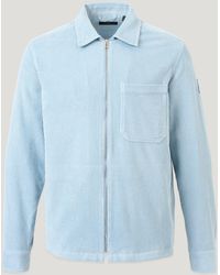 Belstaff - Men's Valve Cord Zip Overshirt Cotton Corduroy - Lyst