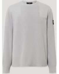 Belstaff - Men's Commander Crewneck Jumper Organic Cotton - Lyst