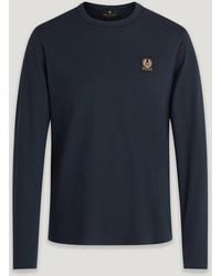 Belstaff - Long Sleeved T-shirt Dark Ink Size M - Lyst