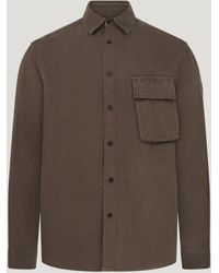 Belstaff - Scale Hemd Für Herren Garment Dyed Linen - Lyst