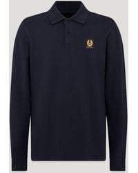 Belstaff - Men's Long Sleeved Polo Cotton Pique - Lyst