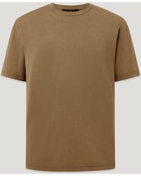 Belstaff - Men's Valley Garment Dye T-shirt Cotton - Lyst