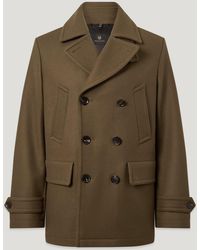 Belstaff - Men's Milford Peacoat Wool Cashmere Blend - Lyst