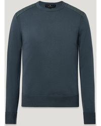 Belstaff - Men's Kerrigan Crewneck Jumper Merino Wool - Lyst