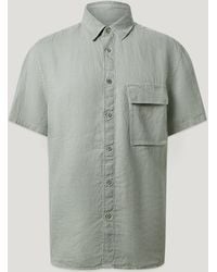 Belstaff - Men's Scale Short Sleeve Shirt Garment Dyed Linen - Lyst