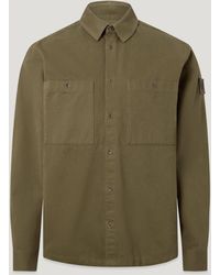 Belstaff - Men's Outpost Shirt Cotton Herringbone - Lyst