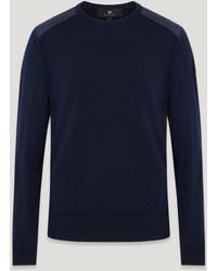Belstaff - Men's Kerrigan Crewneck Jumper Merino Wool - Lyst